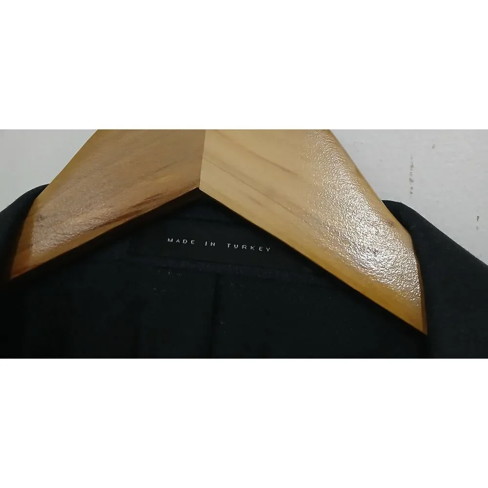 Hugo boss mens 42L blazer jacket super 100 virgin wool dark green